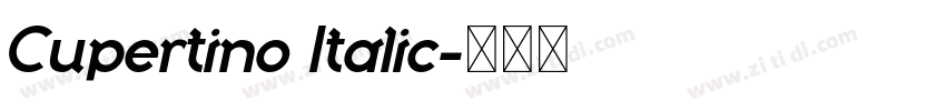 Cupertino Italic字体转换